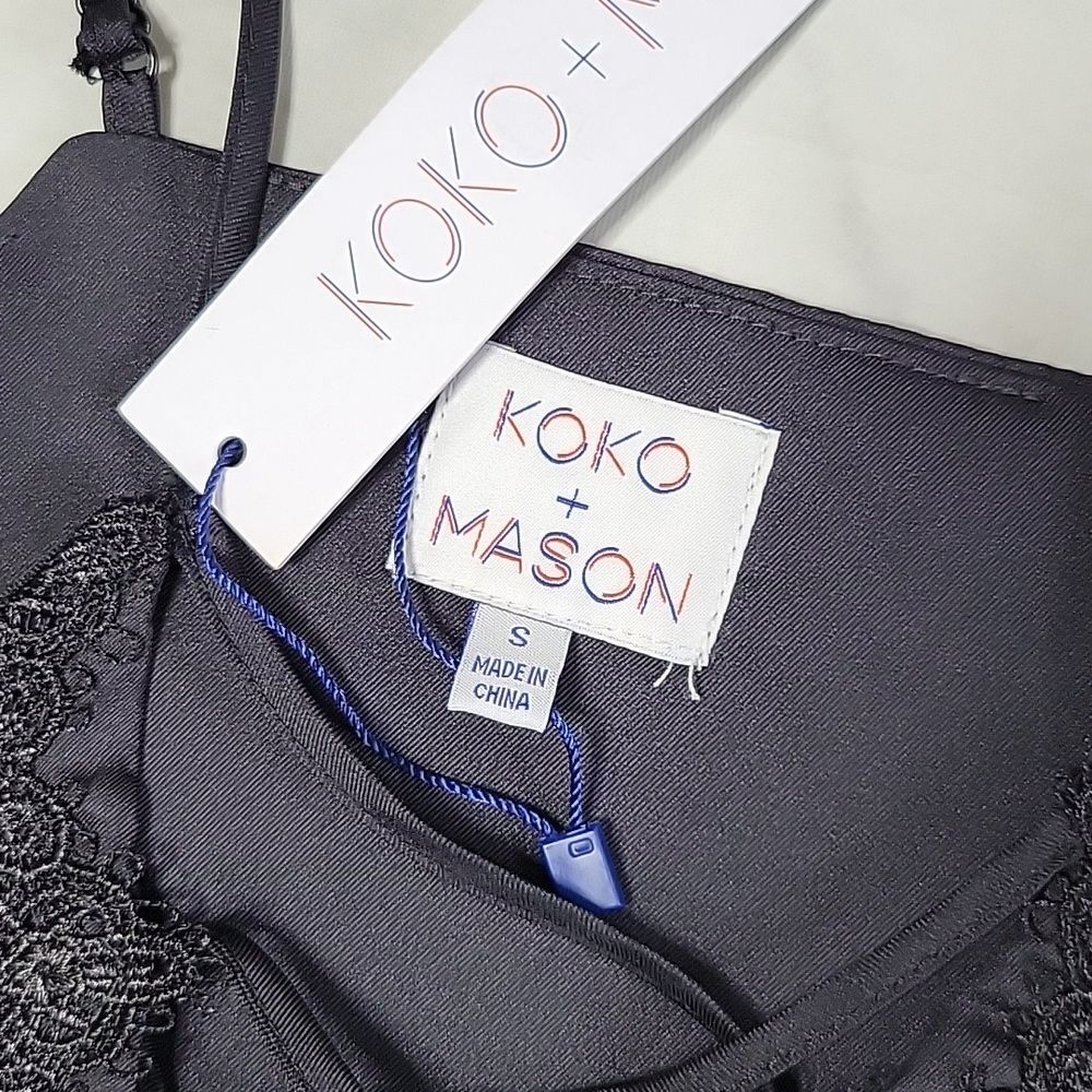 KoKo + Mason Black lace tank - Picture 3 of 5